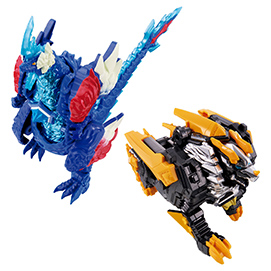 メテオカイジュウシリーズ01＆02 DXレキネス＆トライガロンセット